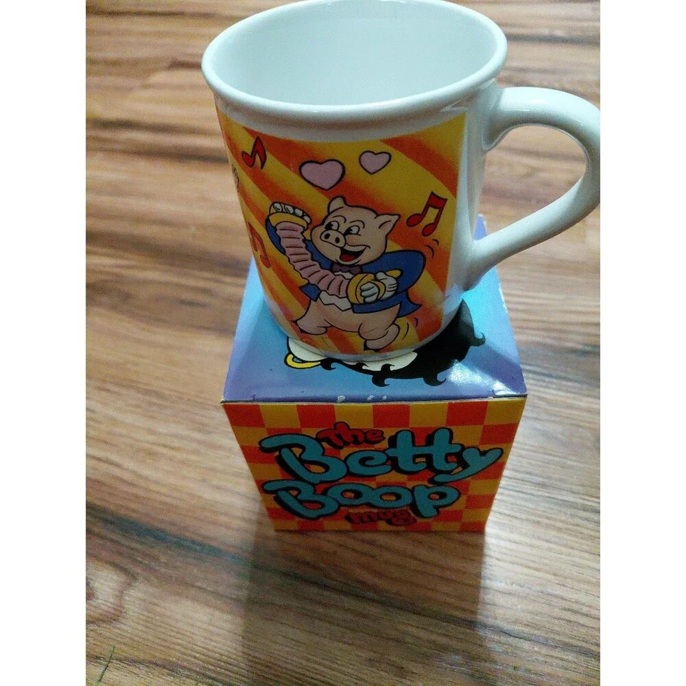 1985 Coffee Tea Mug Cup ~ BETTY BOOP Cartoon Vtg New